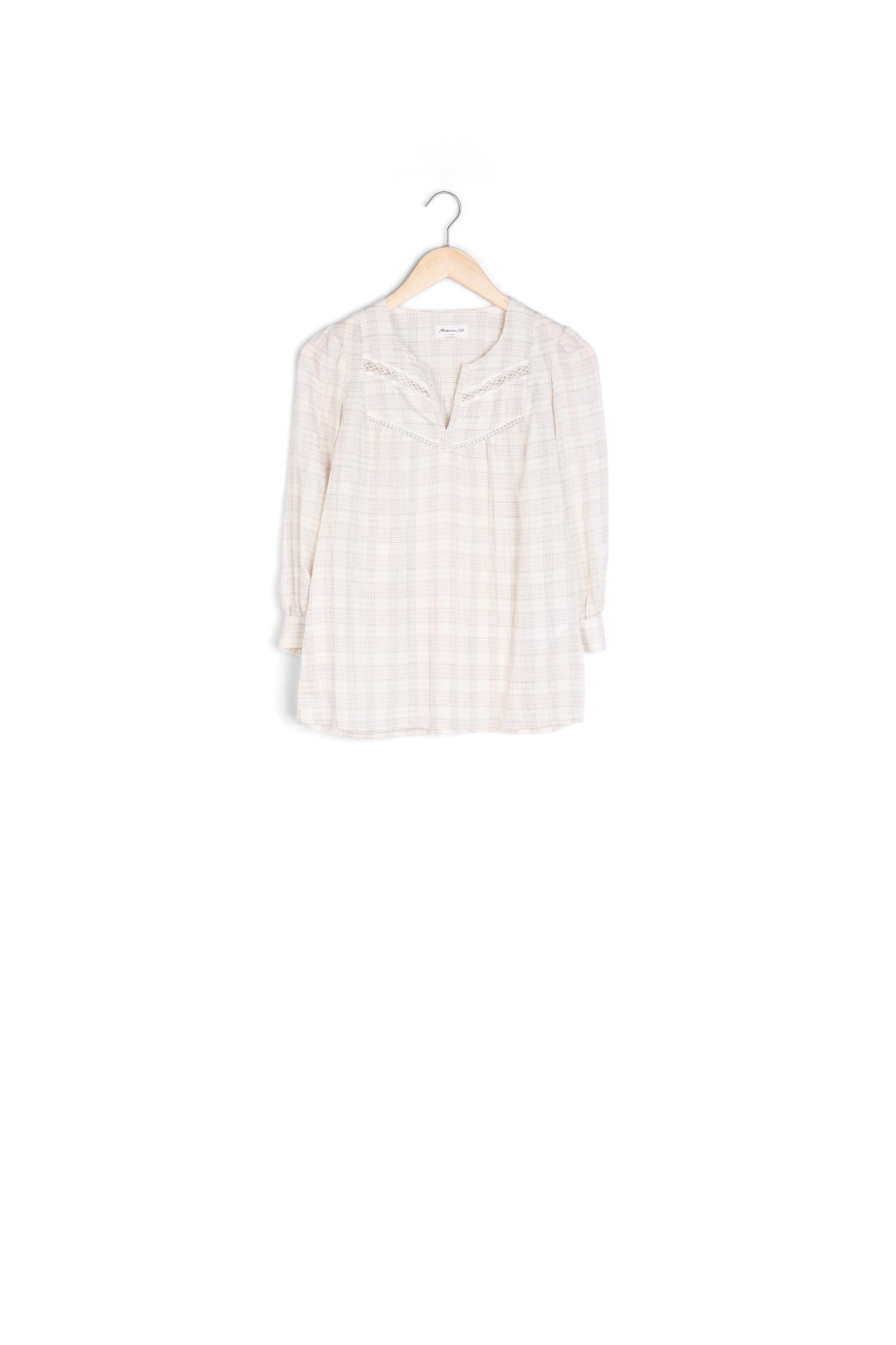 Blouse imprimé carreaux Juan Faume - seconde main