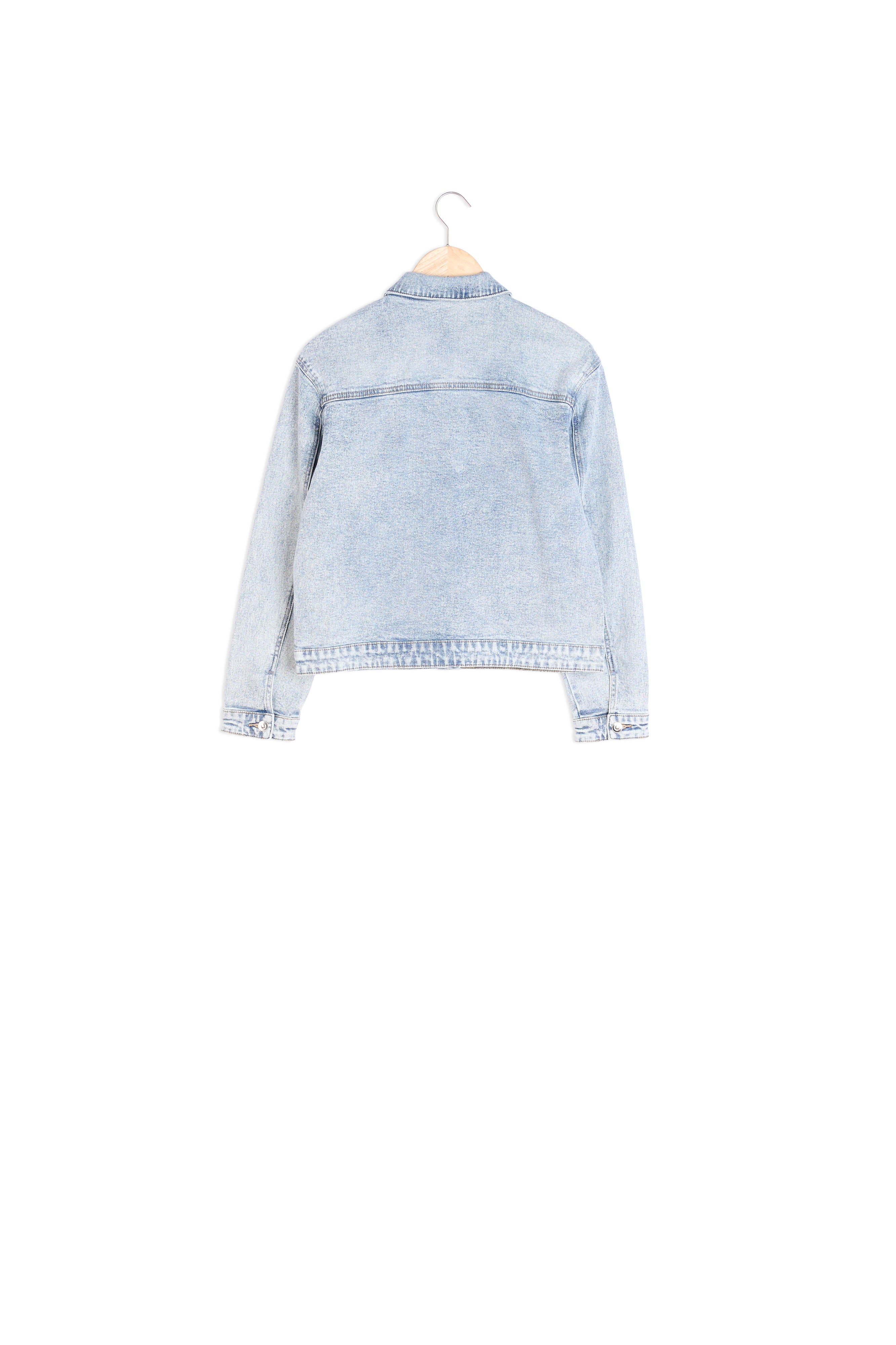 Blouson en denim bleu ultra-délavé Aaron Faume - seconde main