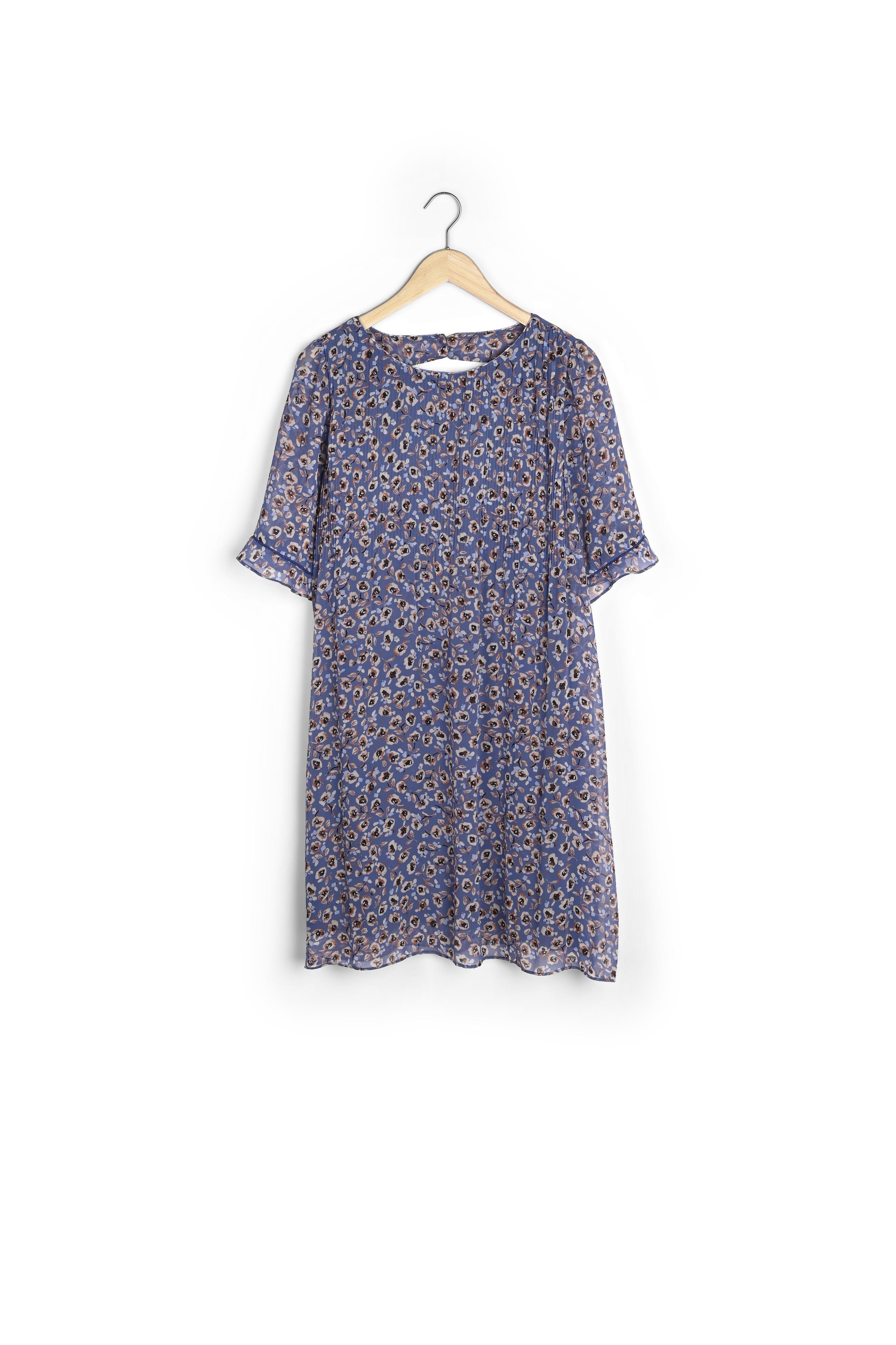 Robe plissée imprimée Coralia Faume - seconde main