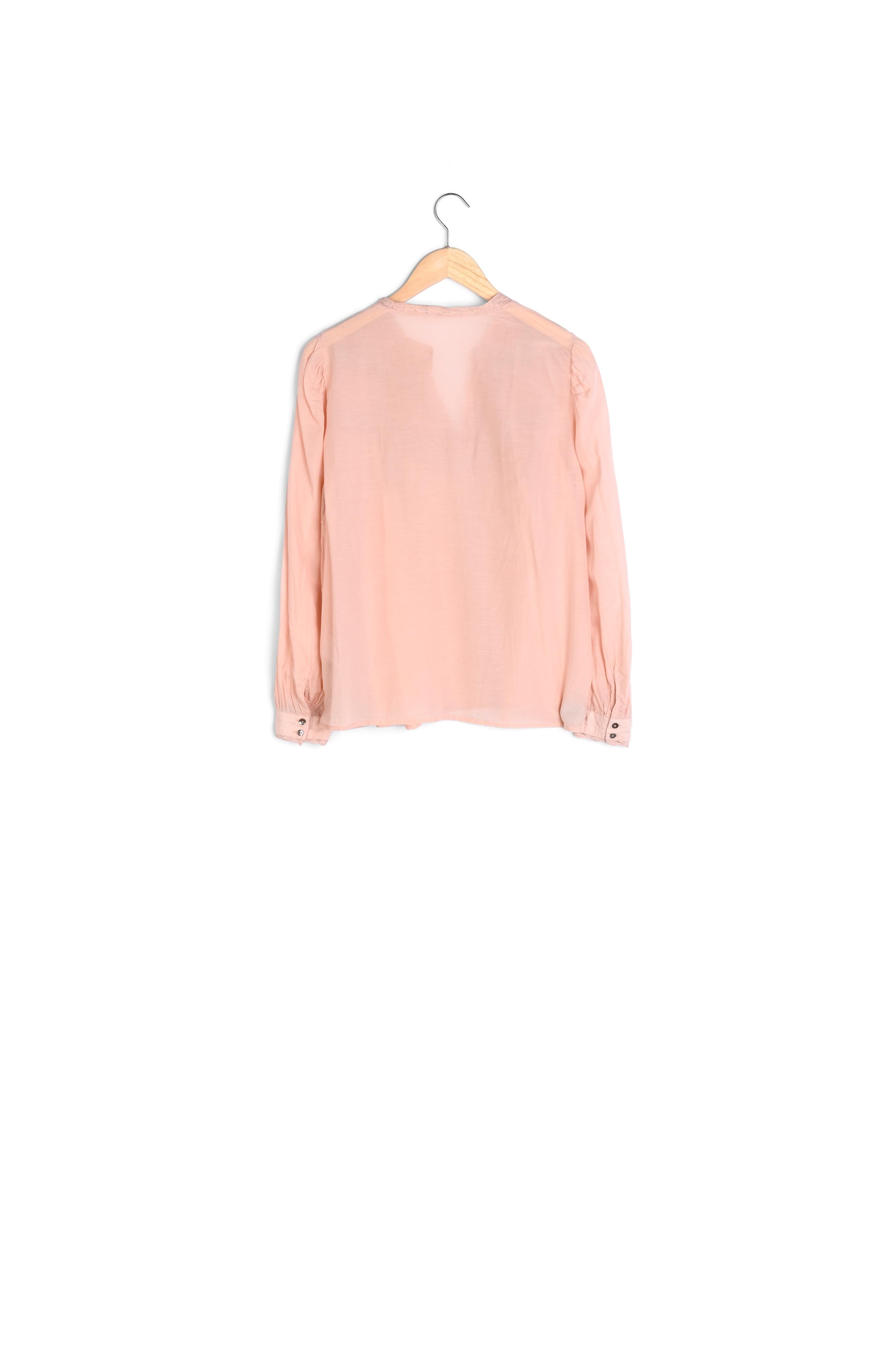 Blouse poudre en dentelle Tara Faume - seconde main