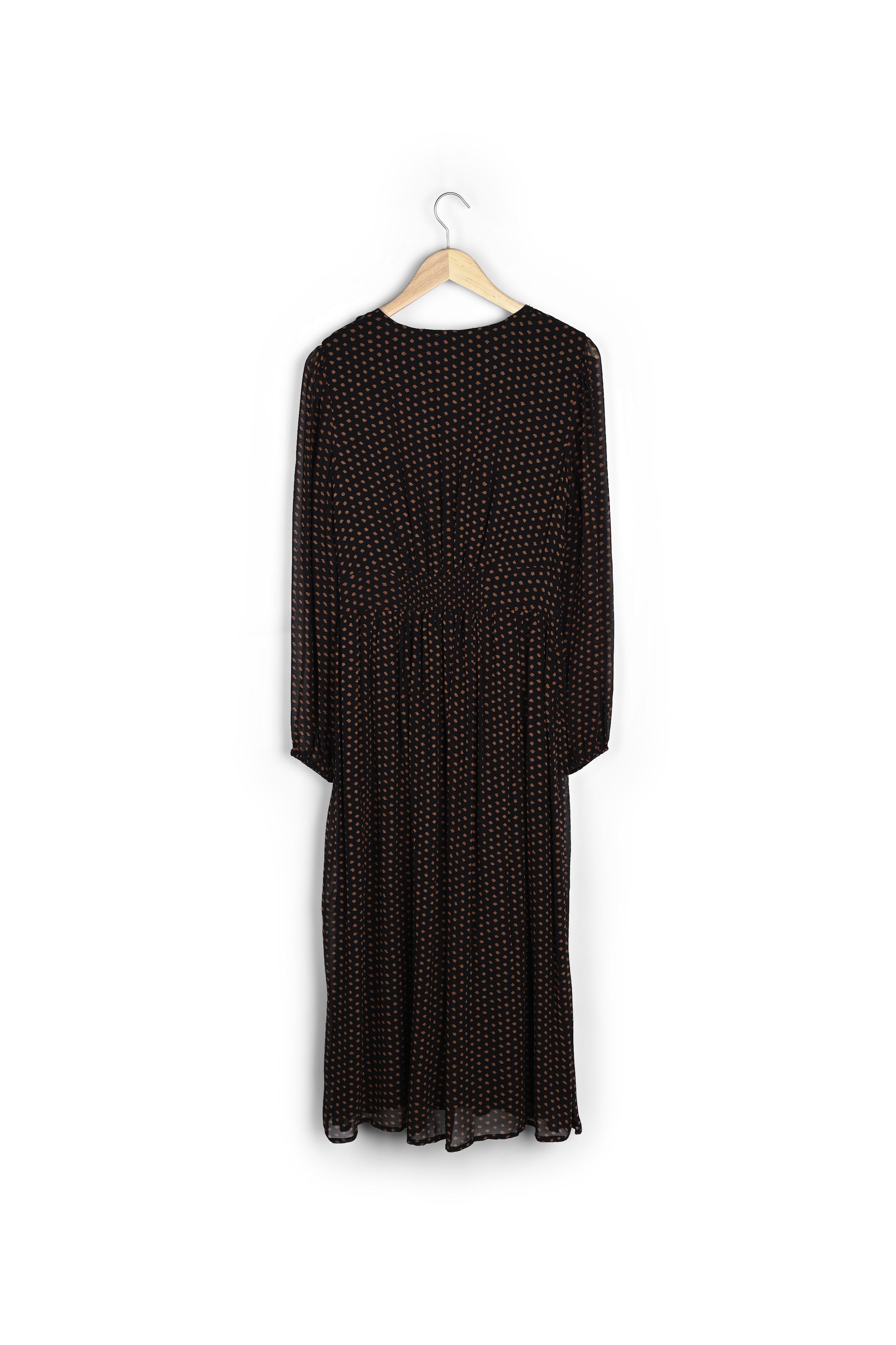 Robe longue imprimé marine Halpha Faume - seconde main