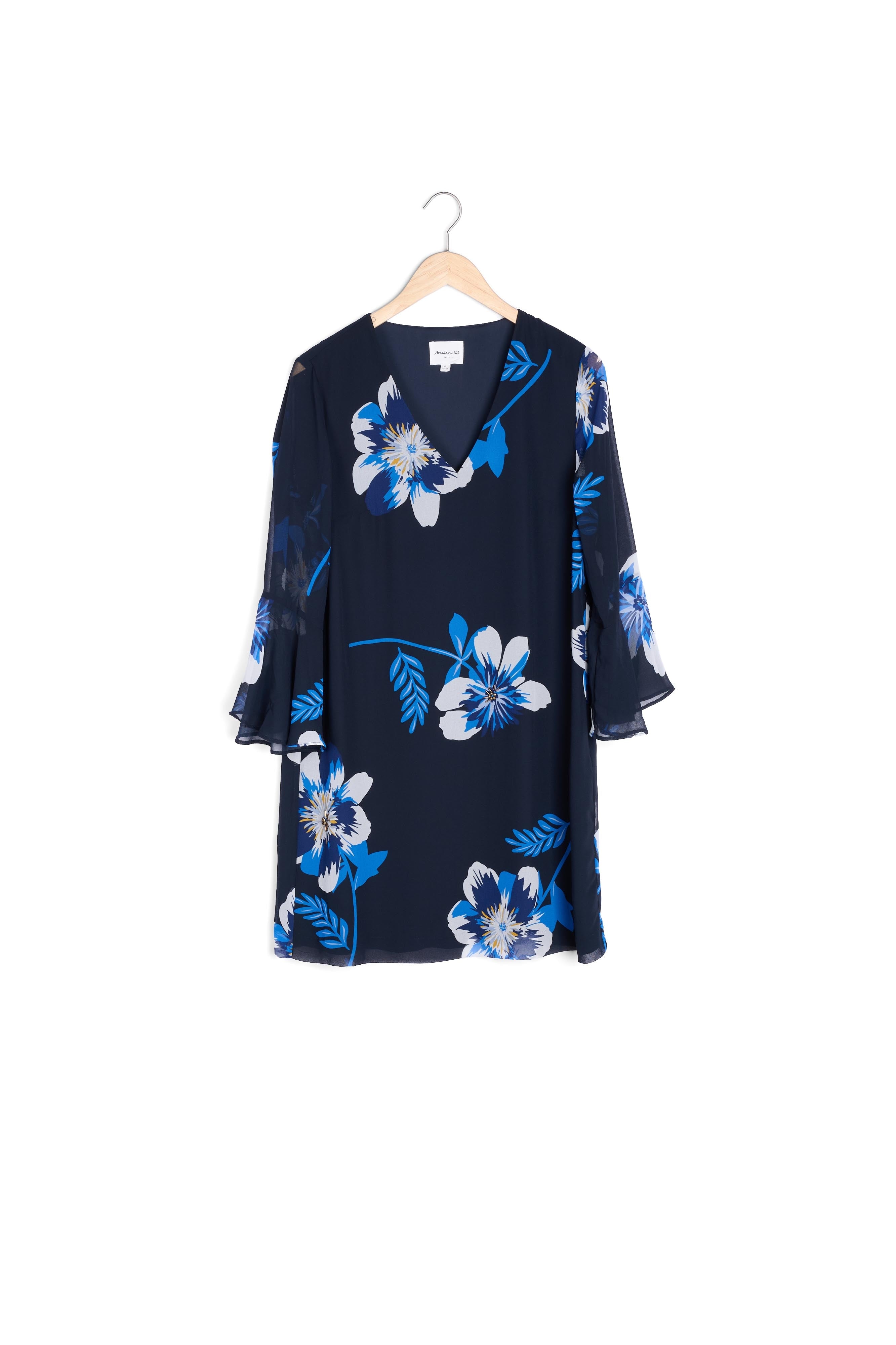 Robe imprimée marine Astrid Faume - seconde main