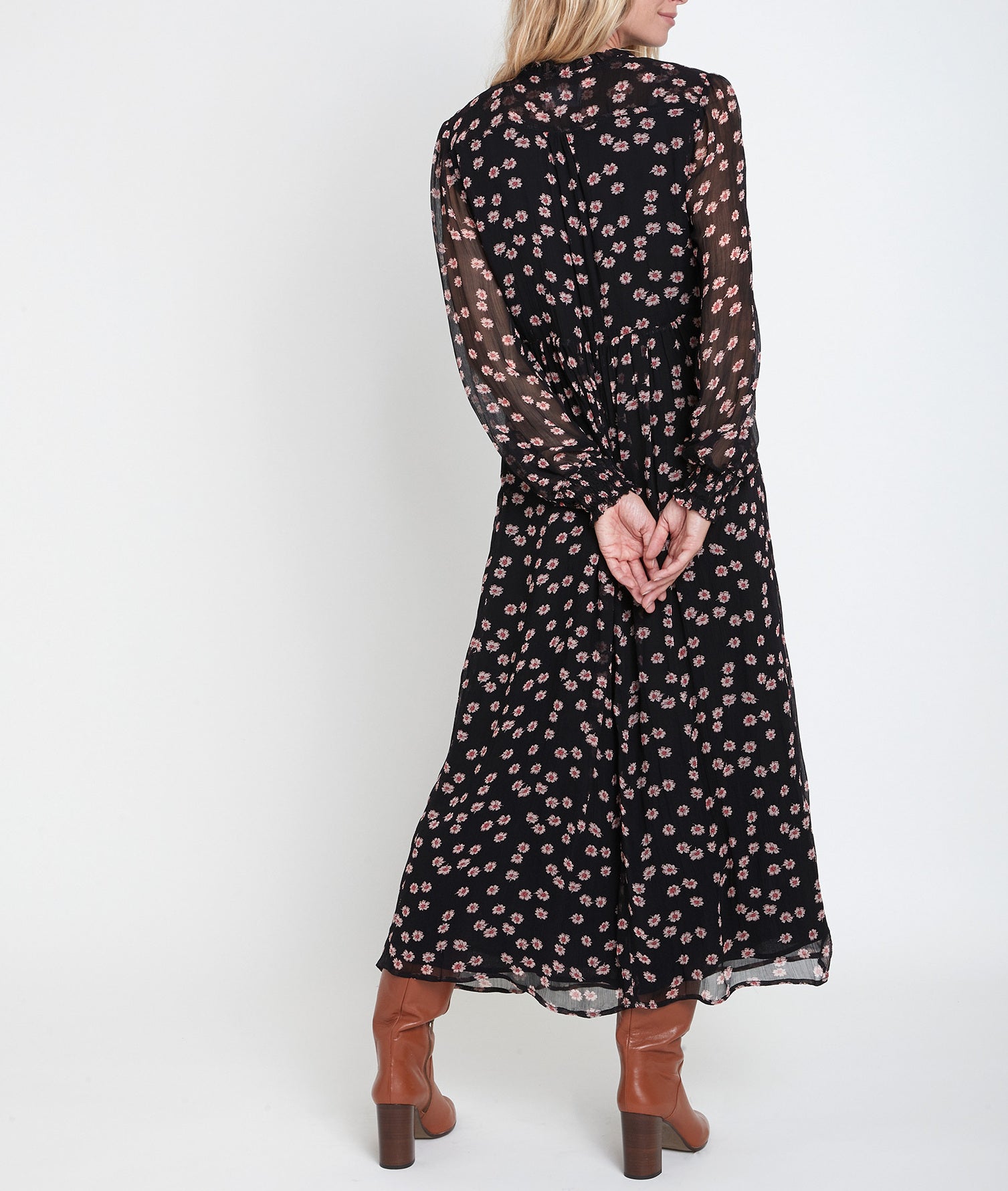 Robe longue imprimée Namika Faume - seconde main