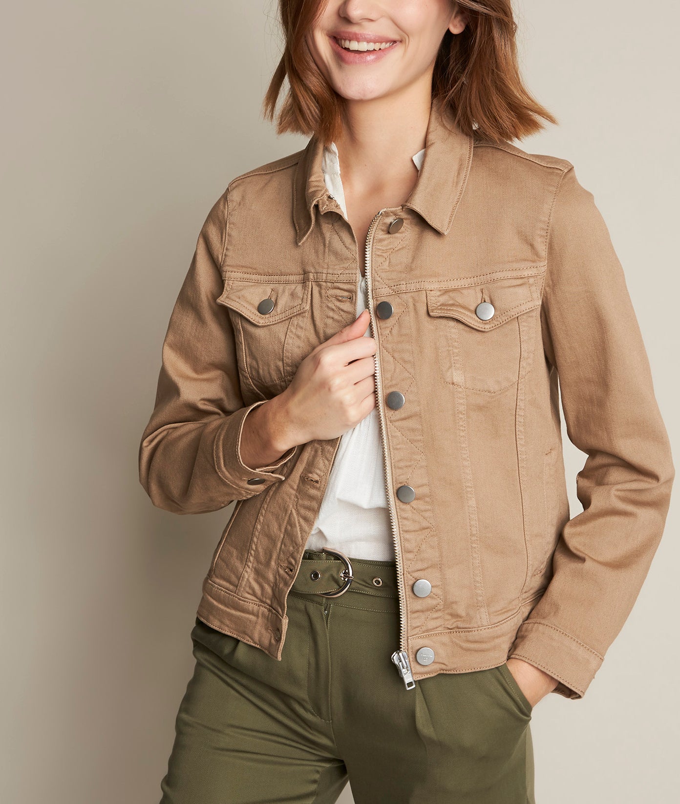 Veste jean havane Clem Faume - seconde main