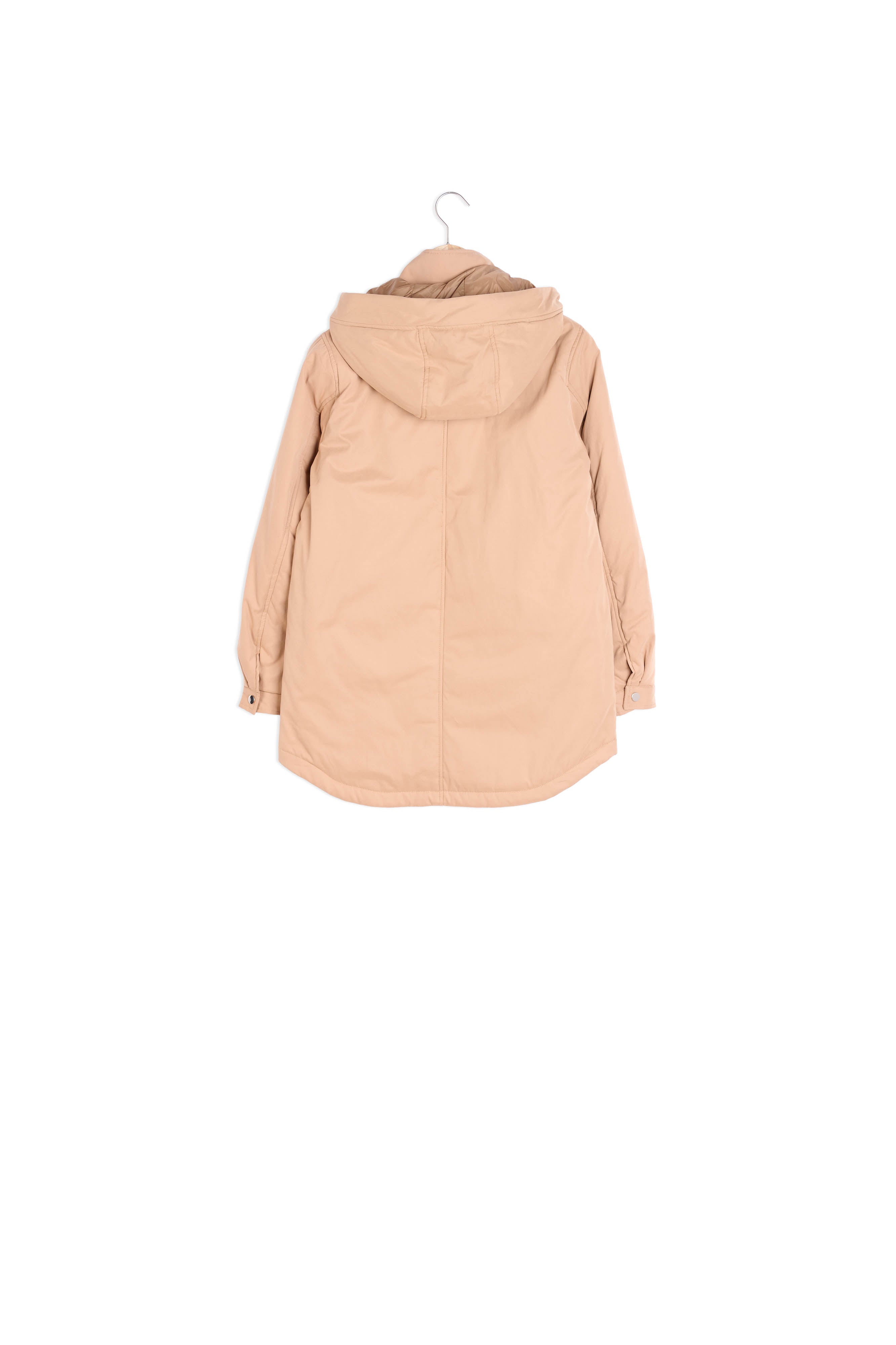Parka courte à capuche beige Mélie Faume - seconde main