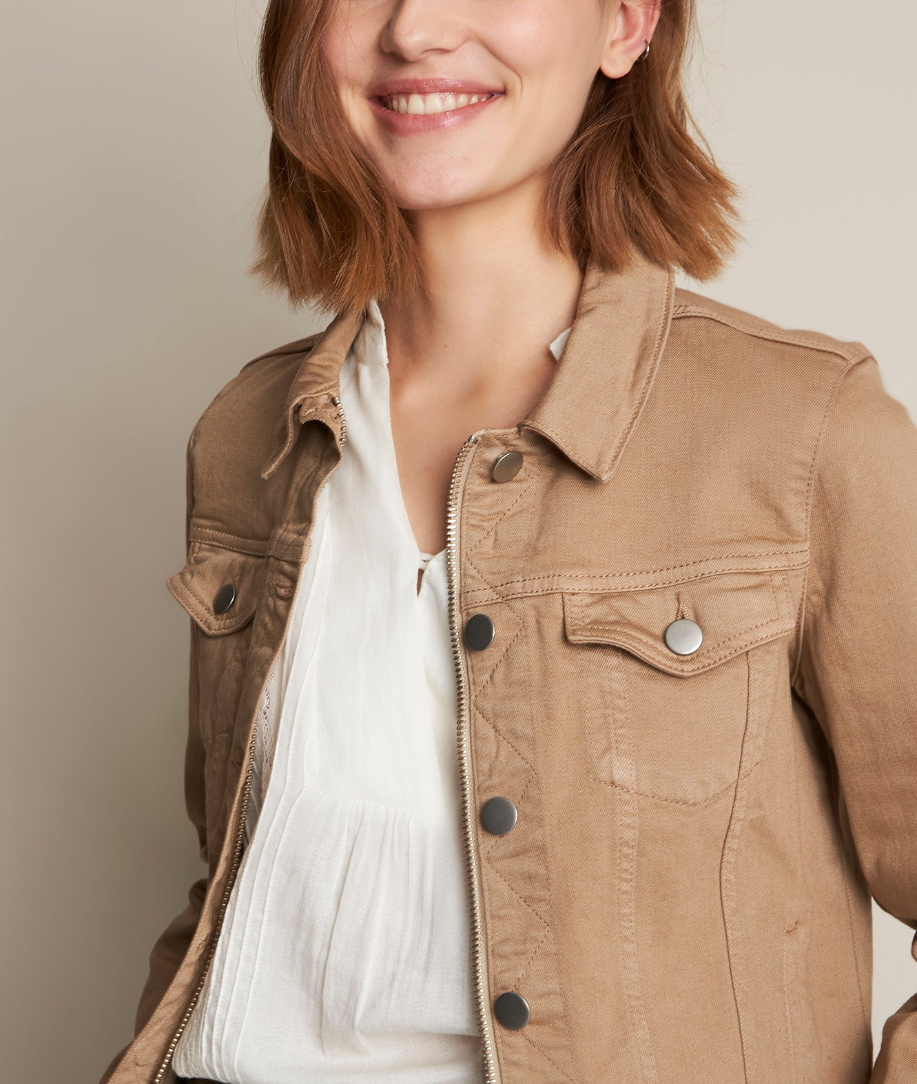 Veste jean havane Clem Faume - seconde main