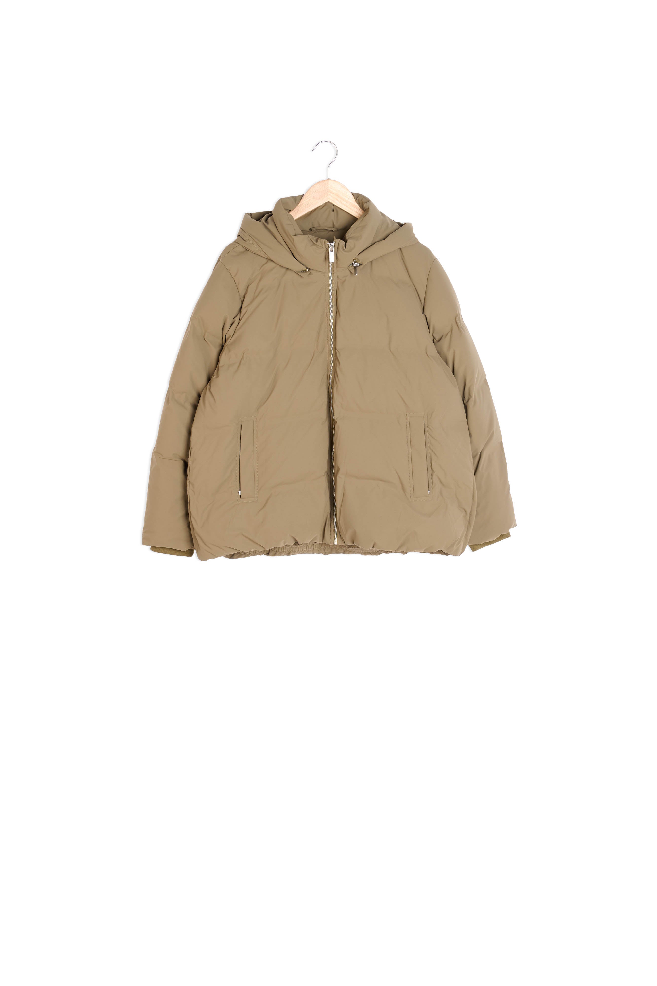 Doudoune courte kaki clair Mina Faume - seconde main